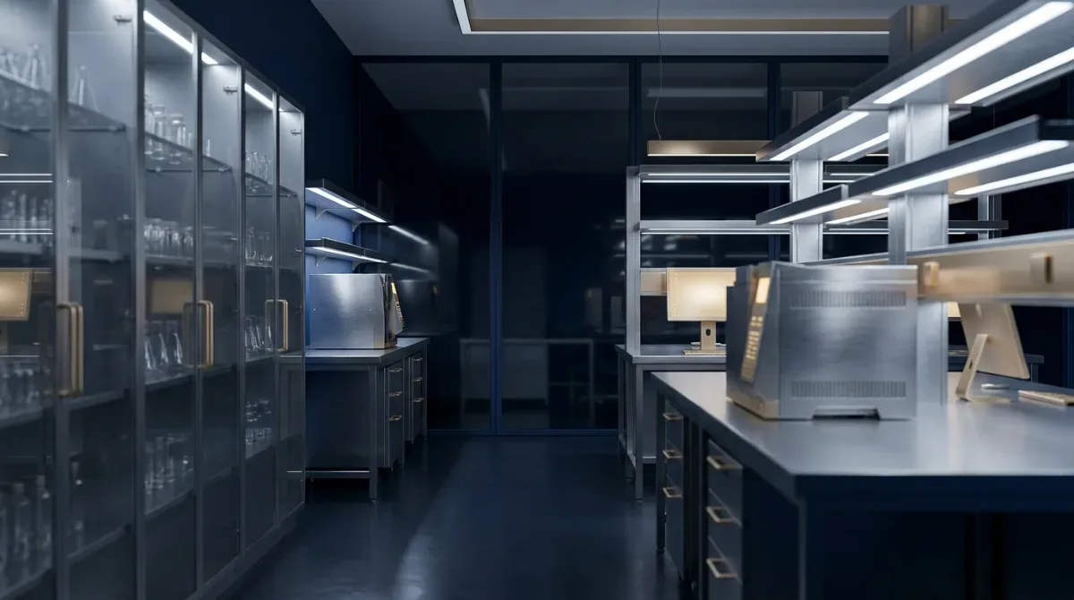 Laboratory corridor