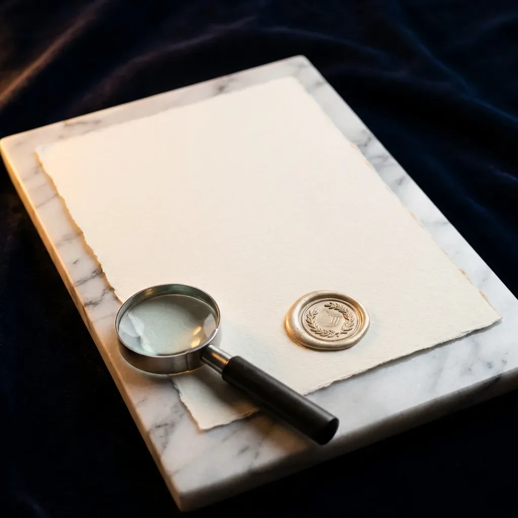 Certificate with seal